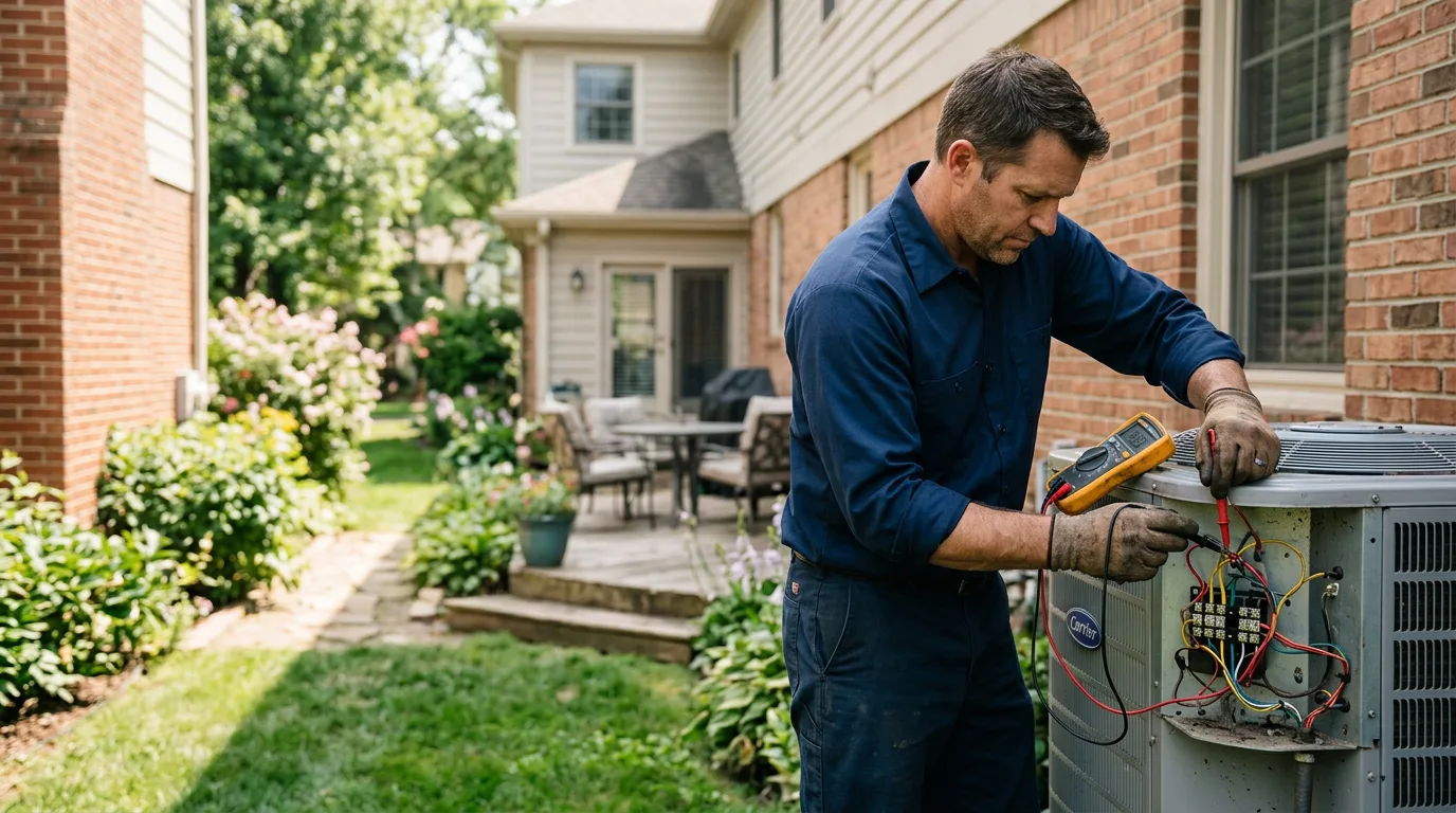 HVAC technician working near Belle, WV